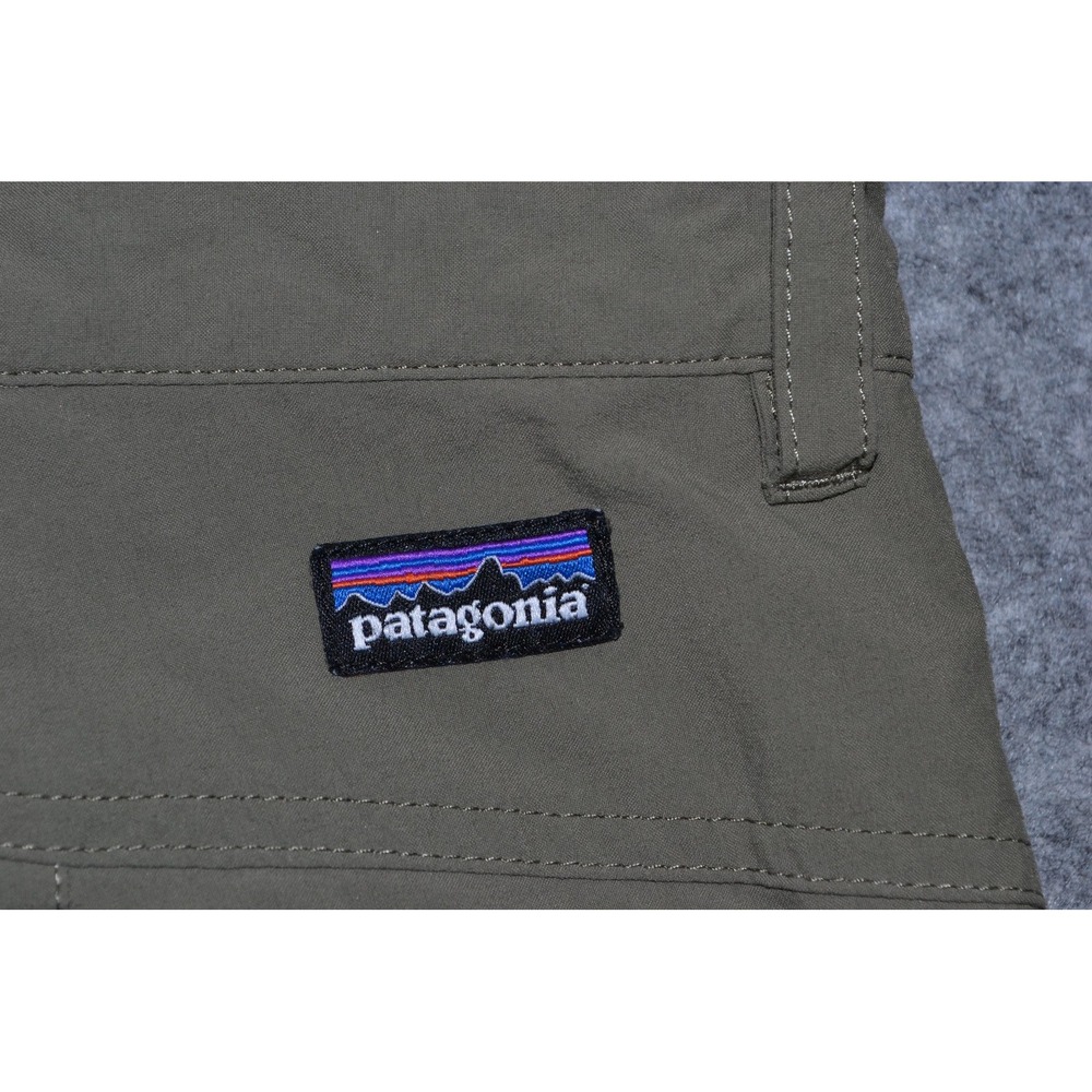 Patagonia Pants Mens 34‎ Green Nylon Spandex Outdoor Hiking Cargo Zip Pocket - Picture 9 of 16